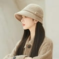 thumbnail image 4 of YooGuoGuo Women Elegant Winter Polyester Bucket Hats Church Cloche Flapper Hat Vintage Bowler Hat Fishing Beanie Cap with Bowknot, 4 of 7