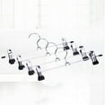 thumbnail image 5 of 10PCS Stainless Steel Trouser Pants Skirt Hangers Stand Holder With 2 Clips, 5 of 6