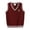 Wine, variant on Boys Sweater Vest Knit Cotton School Uniform Pullover Vest V Neck Soft Comfy Preppy Waistcoat Vest,Wine,7-8 Years