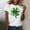 06 White, variant on YueHuiYing St Patrick's Day V Neck Shirts for Womens Irish Green Bow Graphic Tee Funny Heart Printed Short Sleeve Shirts Tops