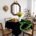 thumbnail image 3 of Green Game Controller Table Cloth Waterproof Tablecloths, Modern Art Gaming Handheld Black Tablecloth Dining Table Cover for Kitchen Party Tabletop Outdoor, Square Tablecloth 60x60 Inch, 3 of 9