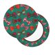thumbnail image 2 of Balery red and green bow tie Fundas de asiento para taburete de bar redondo de tela de terciopelo ajustables que protegen de arañazos y manchas para sillas de 14 a 17 pulgadas.-12 inch, 2 of 7