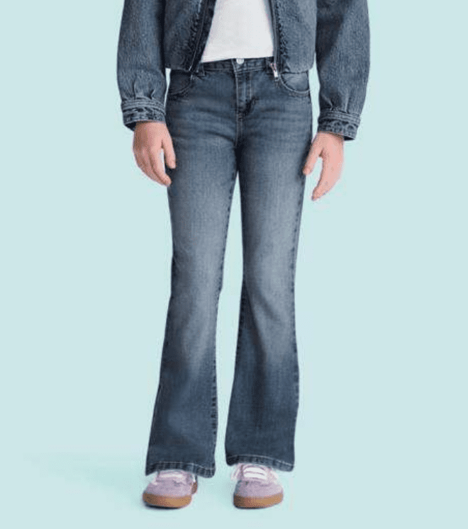 Wonder Nation Girls Skinny Flare Jean, Sizes 5-18