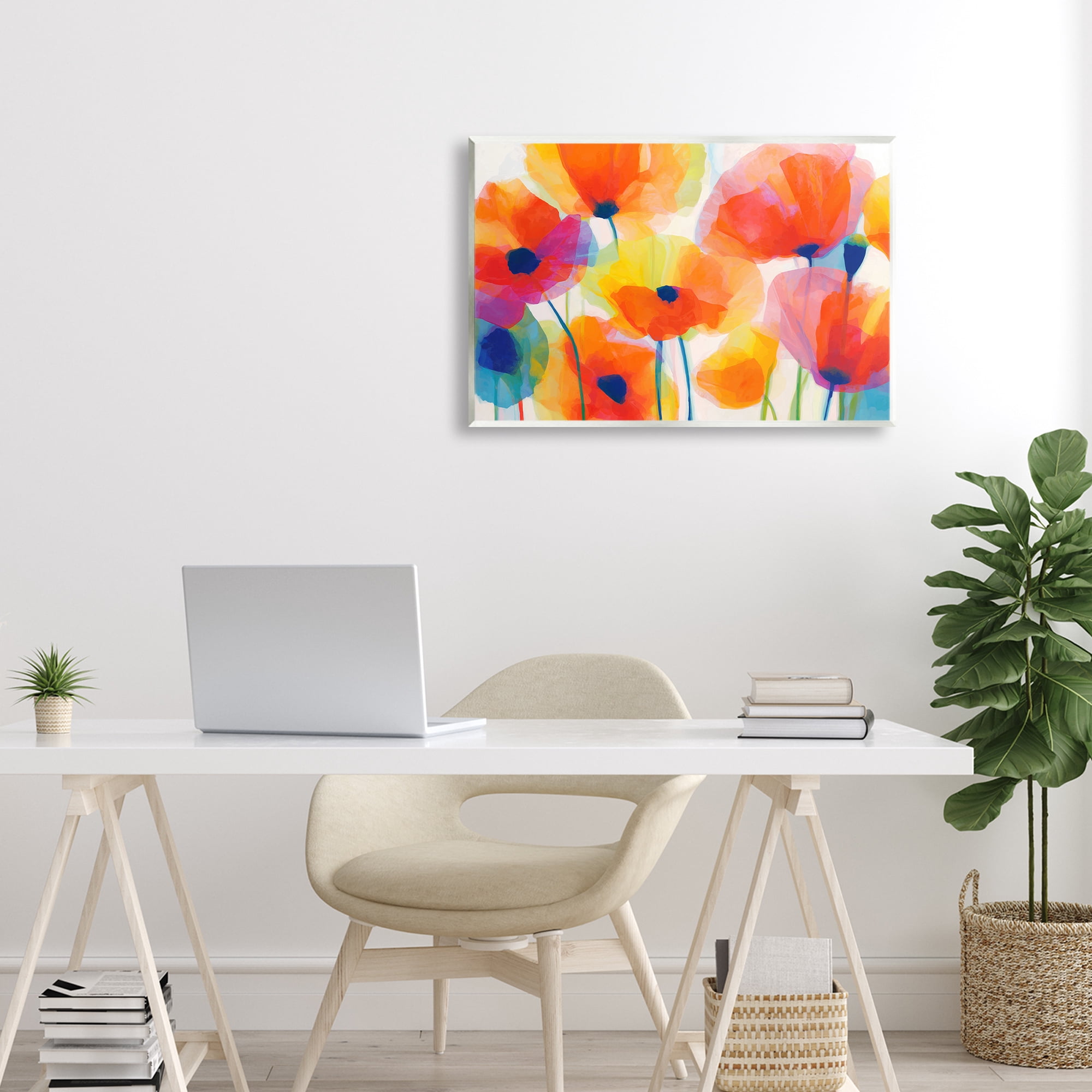 Stupell Industries Poppies At Golden Hour Wall Plaque Art, design by Chromatic Storm Studio