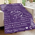 thumbnail image 3 of LHSHID Mom Blanket Blanket for Mom Gifts Mom Blankets from Daughter Birthday for Mom from Son I Love You Mom Hug Presents for Moms Mother Soft Flannel Throw Blanket 60"x80", 3 of 7
