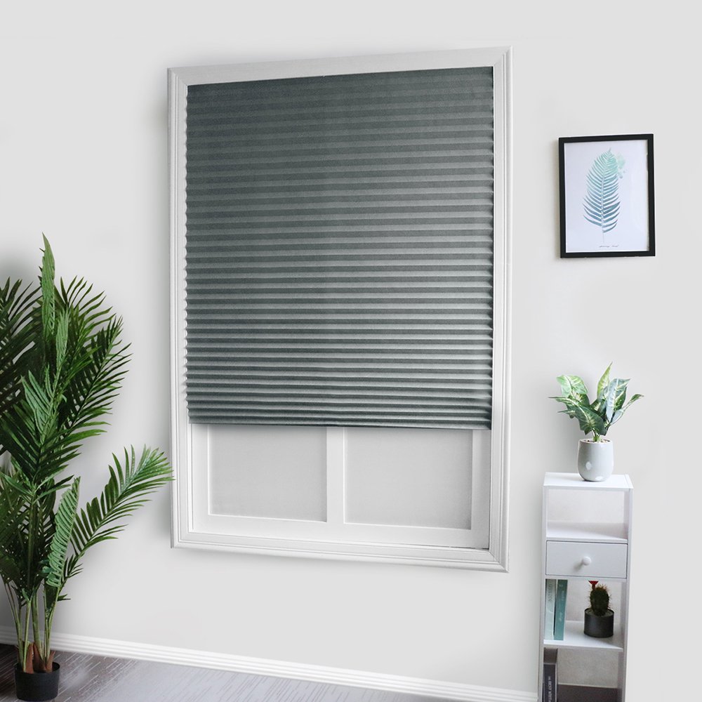 Store Occultant Portable à Coller - Sans Perçage, Polyester Revêtu Argent 100% Opaque - Dimensions Personnalisables (ex: 1.45x2m)