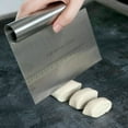 thumbnail image 2 of INTBUYING Durable Pizza Dough Scraper Cutter Flour Pastry Cake Tool Gadget Stainless Steel, 2 of 9