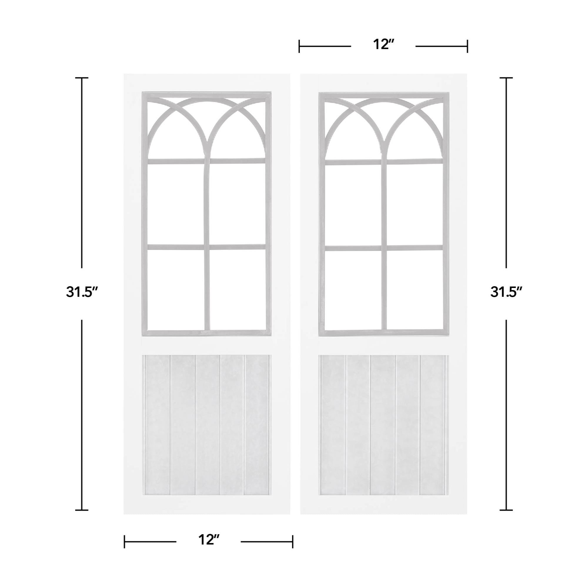 FirsTime & Co. White Willow Farms Wall Décor 2-Piece Set, Farmhouse, Framed, 12 x 1 x 31.5 in