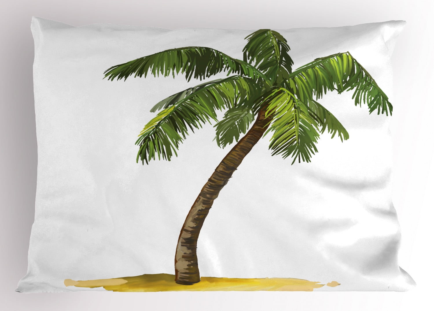palm tree pillow shams