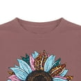 thumbnail image 4 of XCHQRTI Sunflower Shirt Graphic Tees Women Tshirts Short Sleeve Tops Crew Neck Ladies Patriotic Tee Clothes, 4 of 6