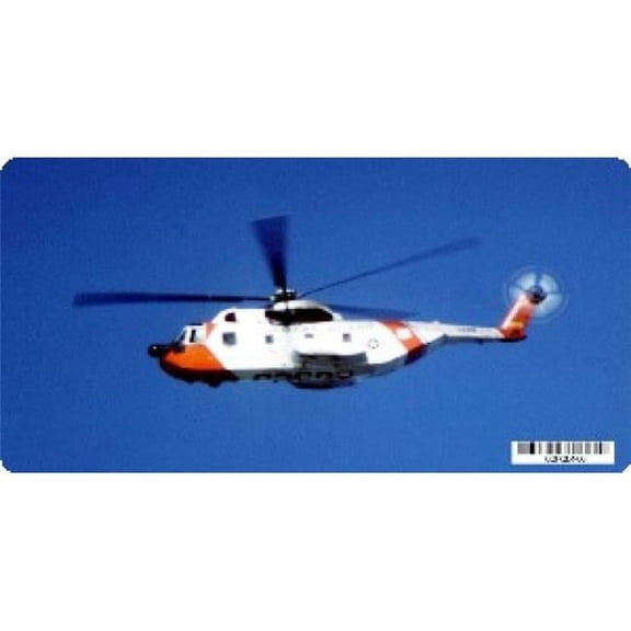 U.S. Coast Guard Helicopter Photo License Plate