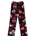 thumbnail image 3 of Pijamas de franela de gato de dibujos animados para mujer, pantalones de casa informales cálidos de lana Coral nuevo, otoño e invierno, gruesos y de terciopelo, 3 of 3
