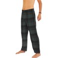 thumbnail image 4 of Norty Mens Cotton Blend Yarn Flannel Pajama Lounge Sleep Pant - 16 Prints Available 39988-XX-Large (Green Plaid), 4 of 4