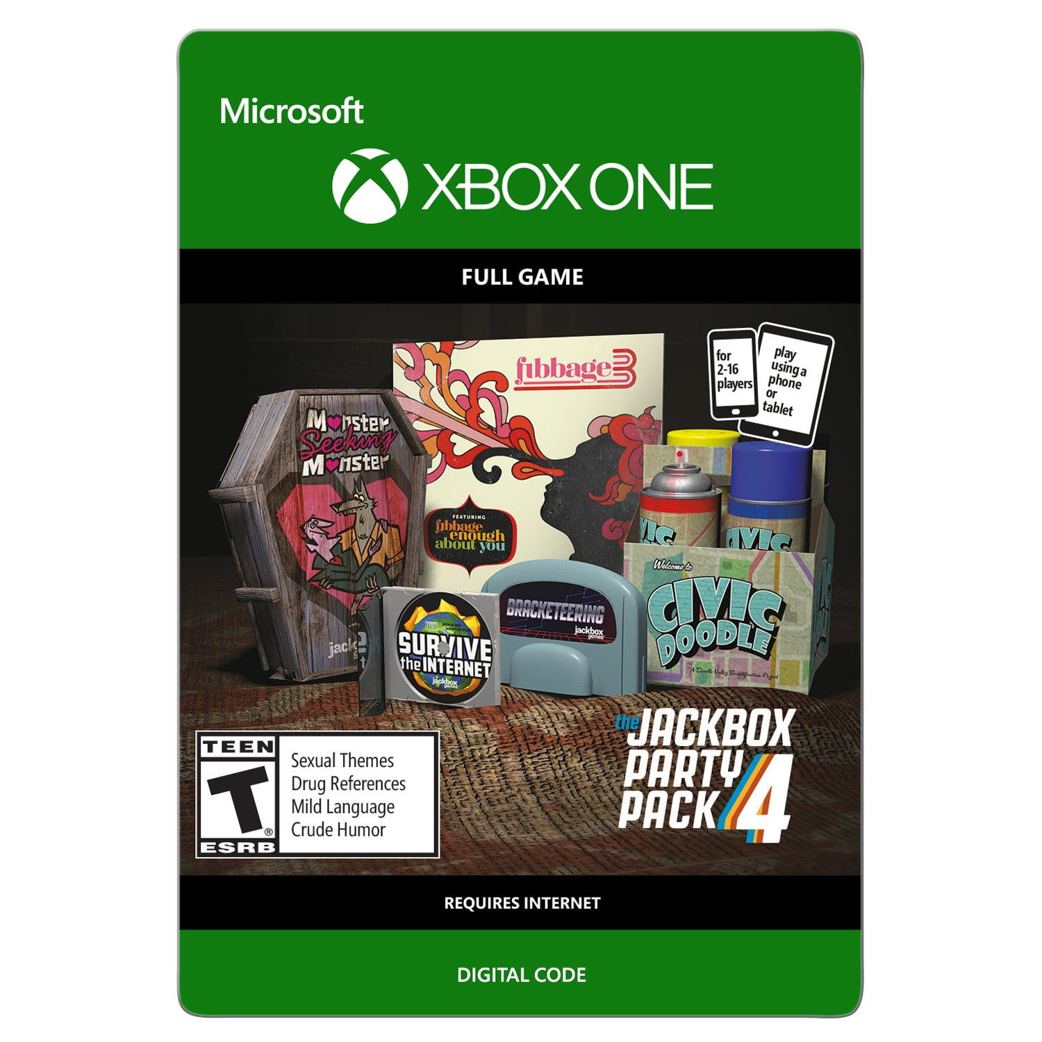 hart Bont opwinding The Jackbox Party Pack 4 Xbox One (Email Delivery) - Walmart.com