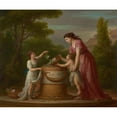 thumbnail image 2 of Joseph-Marie Vien 23x20 Gold Ornate Framed and Double Matted Museum Art Print Titled - The Sacrifice to Minerva (1788), 2 of 4