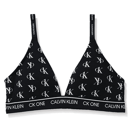 

Calvin Klein Women s Ck One Cotton Lightly Lined Triangle Bralette Black Lg