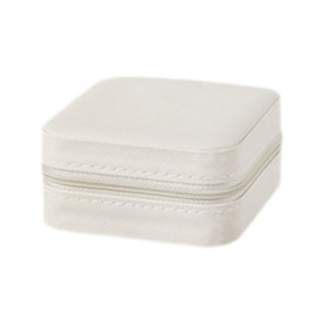 Caja de almacenamiento de joyas, estuche de almacenamiento, cuidado de joyas, organizador de exhibición portátil multifuncional para anillos, aretes,