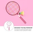 thumbnail image 2 of OUNONA Childrens Racket Pink Iron Alloy 1 Set, 2 of 7