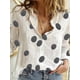 thumbnail image 1 of Camisas elegantes de lino y algodón para mujer, blusas informales con botones sólidos y solapa, blusas sueltas de manga larga para primavera y verano, Blusas tipo túnica Tan Jianjun unisex, 1 of 2
