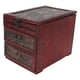 thumbnail image 3 of Tocador Vintage, tocador antiguo con espejo, cajón organizador de joyas de madera clásico chino, 3 of 5