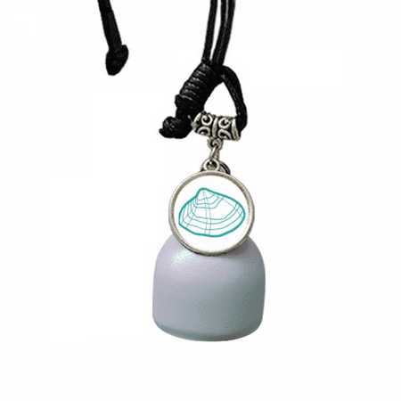 

Marine Life Scallop Green Illustration Wind Chimes Bell Car Pendant