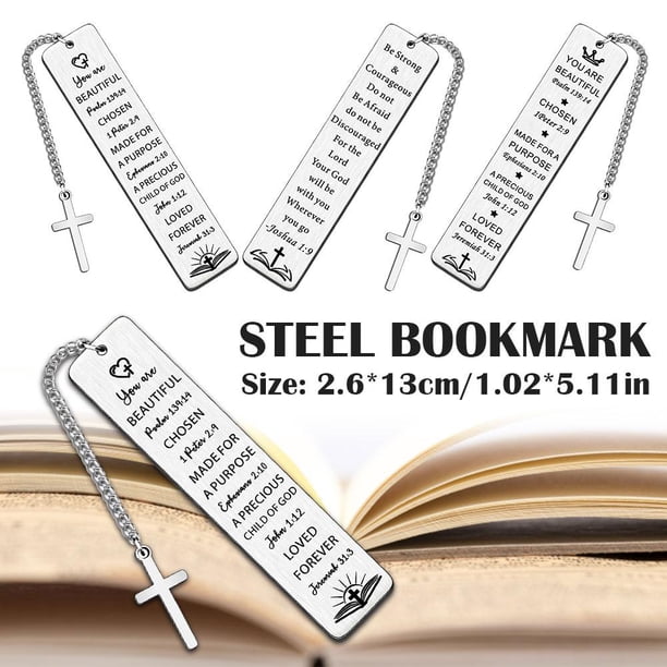 Funny Bookmarks For Women - Stainless Steel Engraved "A Well-Read Woman Is A Dangerous Creature"