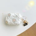 thumbnail image 6 of for AirPods Pro 2 Generation(2022) Case with Keychain,Cute Clear Glitter Flower Floral Protective Earphone Cover Case,Soft Transparent TPU for AirPods Pro Case Women Girl-White, 6 of 14