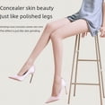 thumbnail image 1 of Medias ultrafinas para mujer, calcetines de verano con piña, medias ligeras con artefacto para las piernas, medias negras antienganches para mujer, 1 of 2