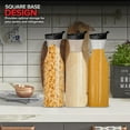 thumbnail image 7 of 50oz Plastic Juice Carafe with Black Lids (4 Pack) 50 oz Carafes for Mimosa Bar, Drink Pitcher with Lid, Milk Container, Clear Beverage Containers for Fridge, Pantry Storage, Square Pitchers, 7 of 7