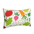 thumbnail image 2 of Naloa Cartoon Vegetables Pillowcase, Throw Pillowcase, Wrinkle-Free, Stain-Resistant with Hidden Zipper for Bedroom Sofa - 14"x20", 2 of 9