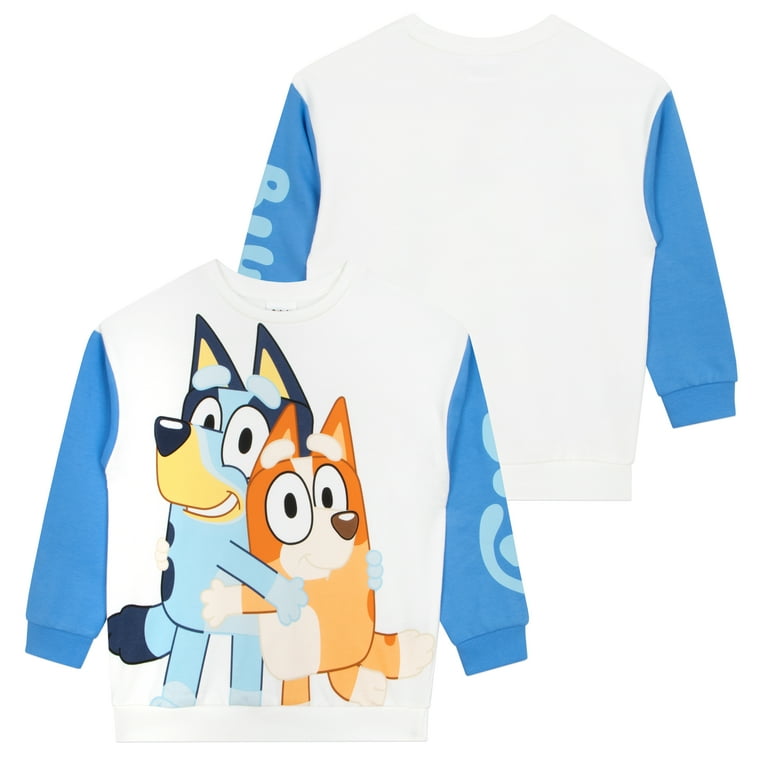 Bluey Boys Sweatshirt White Sizes 2T 8 Walmart
