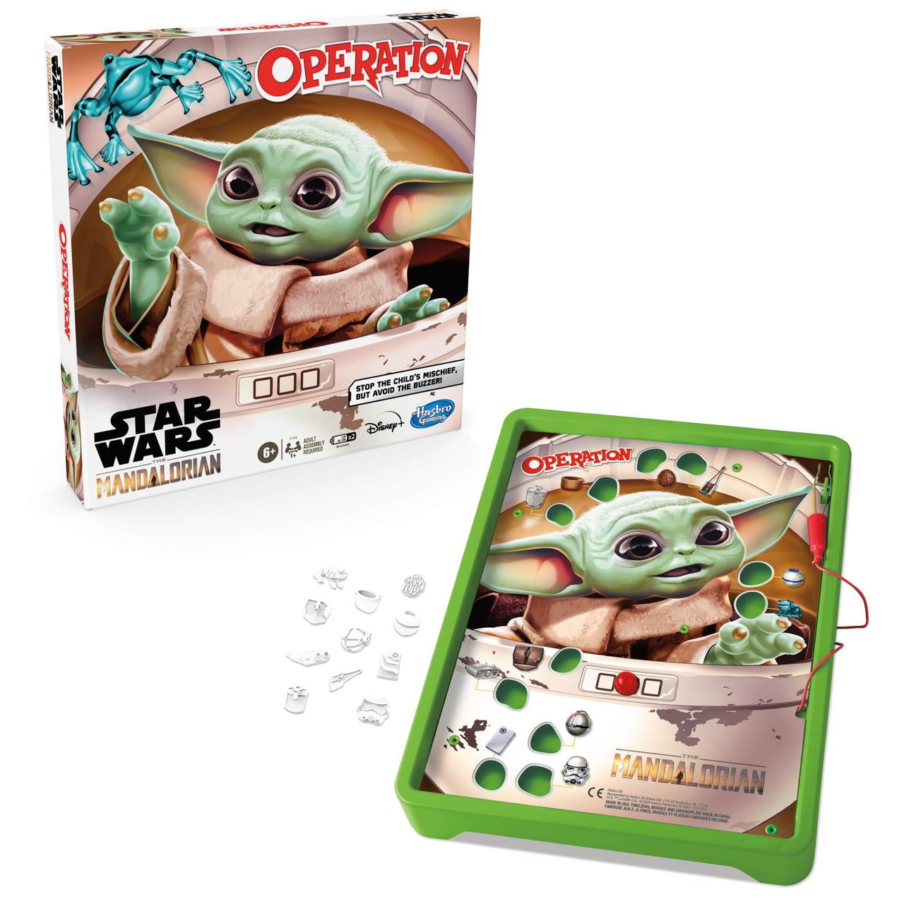 Operation Game: Star Wars The Mandalorian Edition Board Game for Kids and Family Ages 6 and Up