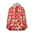 thumbnail image 3 of Red Strawberry Plants Fruit Backpack for School,Cute School Bag,Schoolbag with Adjustable Shoulder Straps & Padded Back,15.3"x11"x7.1".﻿, 3 of 6