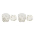 thumbnail image 4 of Toystoory Paquete de 2 fundas para sillas de oficina de tipo dividido, antipolvo, desmontables, lavables, universales, para decoración del blanco 2piezas, 4 of 6
