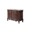 thumbnail image 2 of 48" Cream Marfil Marble Counter Top Bathroom Vanity Double Sink Cabinet, 2 of 9