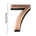 thumbnail image 3 of Yuarrent Números de casa para el exterior del hogar, exquisitas marcas numéricas resistentes, accesorios de marcado de puertas para el de Decoración del hogar Numero 7, 3 of 6