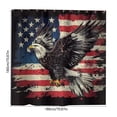 thumbnail image 3 of Fmbmuo Patriotic Shower Curtain 72x72 Inch Waterproof Heavy-Duty Polyester Bathroom Curtain with 12 Hooks Home Decor,Multicolor, 3 of 4