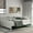White, variant on Modern Daybed Frame, Full Daybed with Wood Slats Support, Home Full Size Sofa Bed for Bedroom, Living Room, Space Saving Platform Bed, No Box Spring Needed, White, D1519