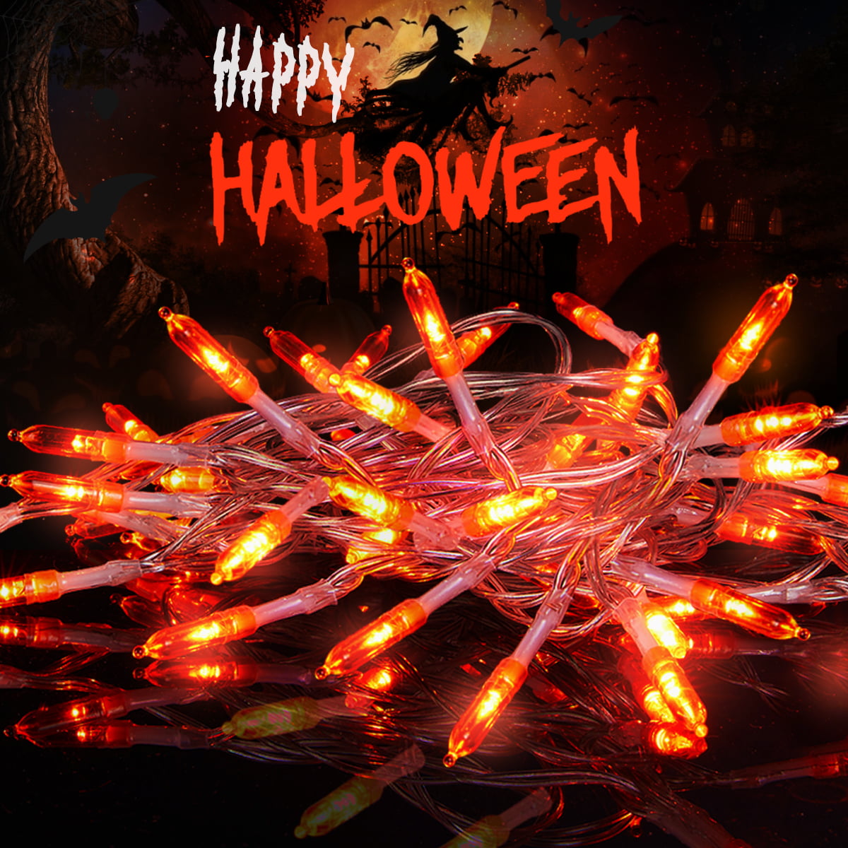 Multicolored Super Long Halloween String 330FT 800 LED Outdoor Christmas Lights
