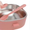 thumbnail image 4 of Baby Insulation Bowl 360ml Food Grade Stainless Steel Removable Liner Toddler Feeding Bowl for Travel Pink, 4 of 4