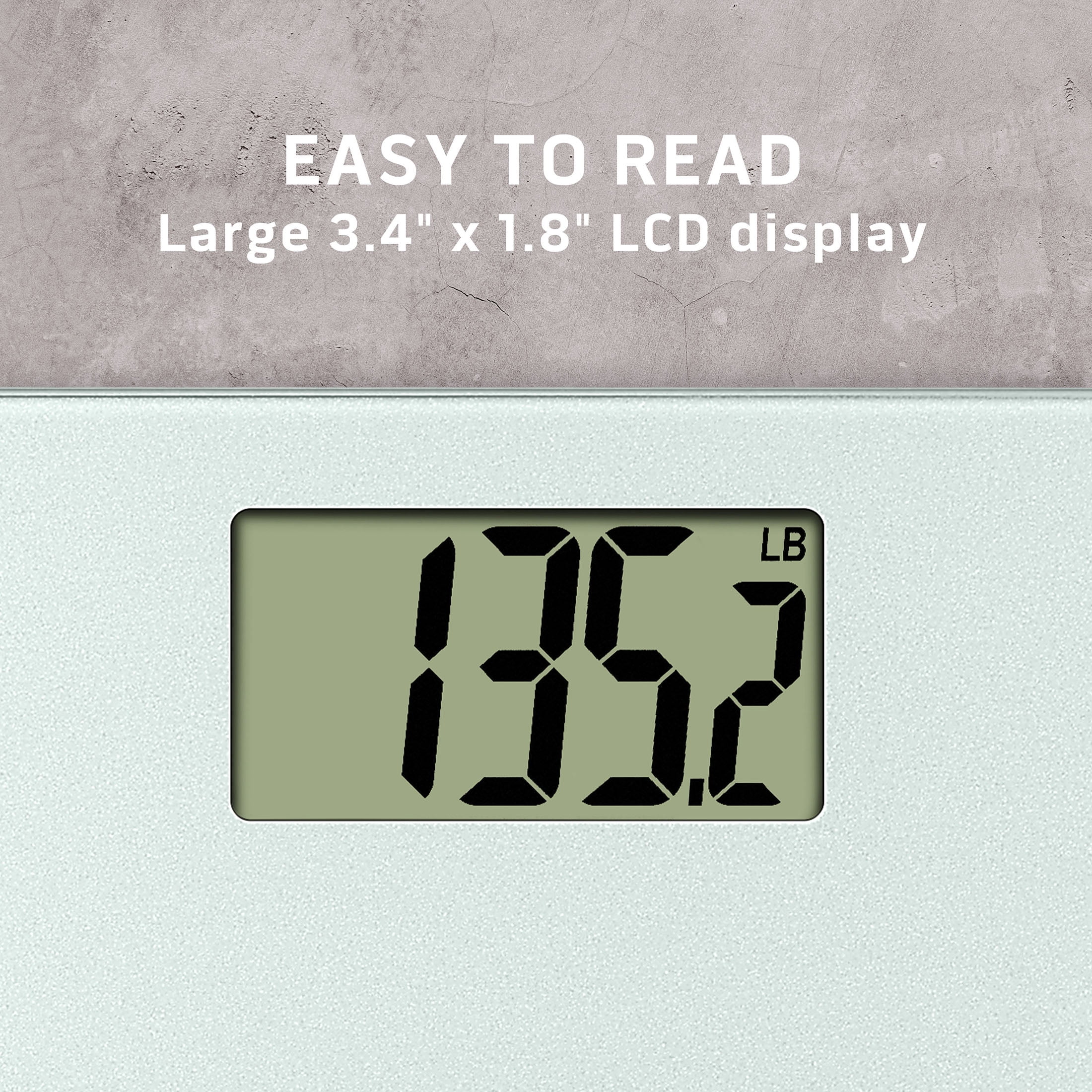 Health o meter Báscula digital de vidrio extra ancha para peso corporal,  báscula de baño, precisión y precisión, pantalla LCD retroiluminada