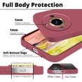 thumbnail image 5 of Compatible with Realme 11 Pro Plus Case for Women Men, Ultra Slim Realme 11 Pro Plus Phone Case Silicone Liquid Soft Shockproof Anti-Scratch Protective Cases (Camellia Red), 5 of 14