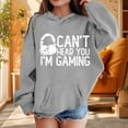 thumbnail image 5 of Gelikeya Funny Can't Hear You I'm Gaming Hoodies for Girls Cute Casual Sweatshirt Long Sleeve Pullover Shirts 3-12Y (Grey, 5-6 Years), 5 of 5