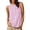 *Pink, variant on VBVC Women's Striped Henley Tank Top , Sleeveless Shirts For Women,Ladies' Casual Button Front Blouse with Pockets,Black,S-2XL