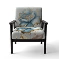 thumbnail image 4 of Designart "Blue Modern Floral Pattern" Upholstered Traditional Accent Chair and Floral & Botanical Arm Chair - Multiple Color & Pattern, 4 of 7