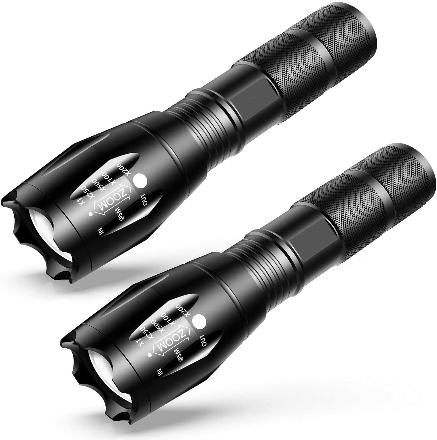 Alfa Tactical 15000LM T6 LED Zoomable Flashlight AAA Battery adapter USA 