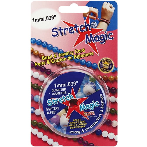 Pepperell 1mm Stretch Magic Bead and Jewelry Cord 5m Pearl