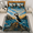 Quilt Bed Set, variant on E-Macom LLC Coastal Puffin Quilt Bed Set, Stained Glass Ocean Bird Bedding with Matching Pillowcases (55x60")