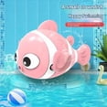 thumbnail image 2 of Baby bath water toy - Cute Baby Toddler Bath Toy Wind Up Fish Animal for Bathtub, Water Tank, Swimming Pool 1 2 3 4 5 6 Year Old Kids Birthday Gifts（Pink Fish）, 2 of 3
