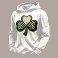thumbnail image 1 of Ceisia Men's Loose Hooded Long Sleeve Waffle Knit Casual Top Green XXXXL Gifts, 1 of 3